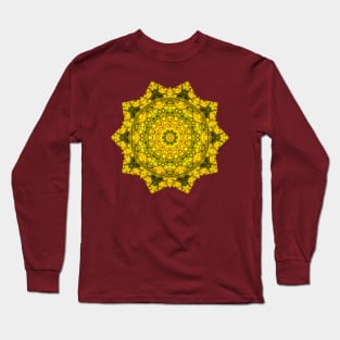 Golden Star Mandala Long Sleeve T-Shirt